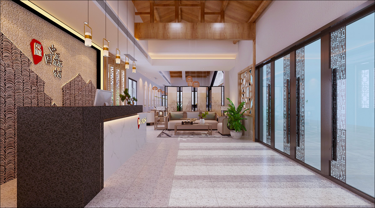 厵村接待大厅案例