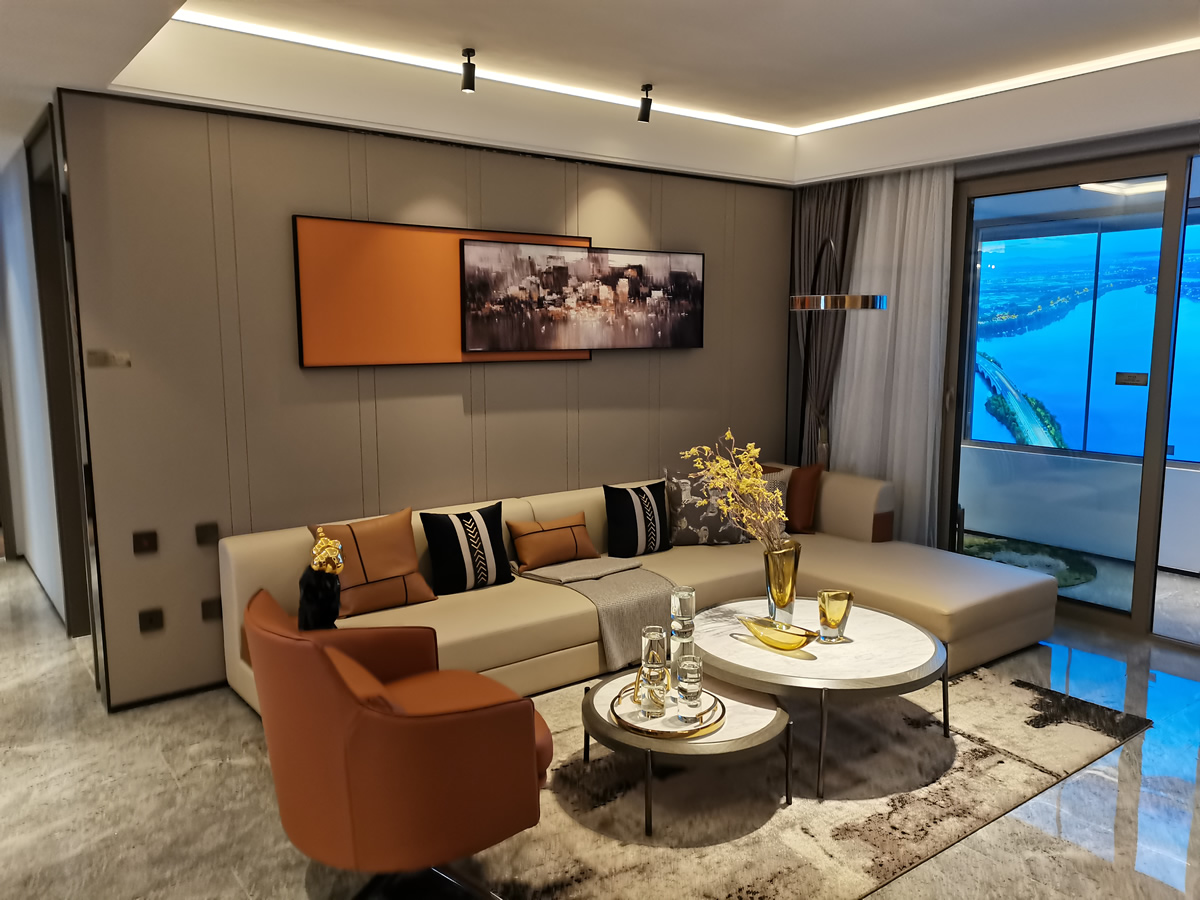 徐州.云龙湖金茂府D户型样板房装修