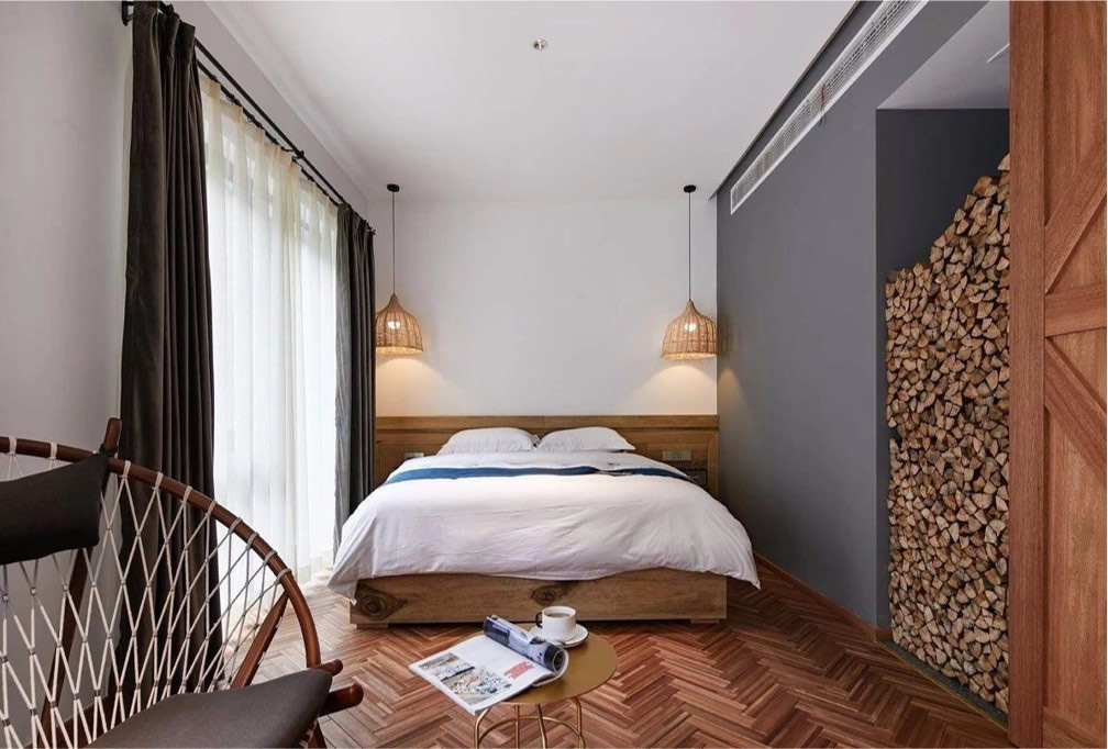 安庆民宿--简约风格民宿客房装修设计