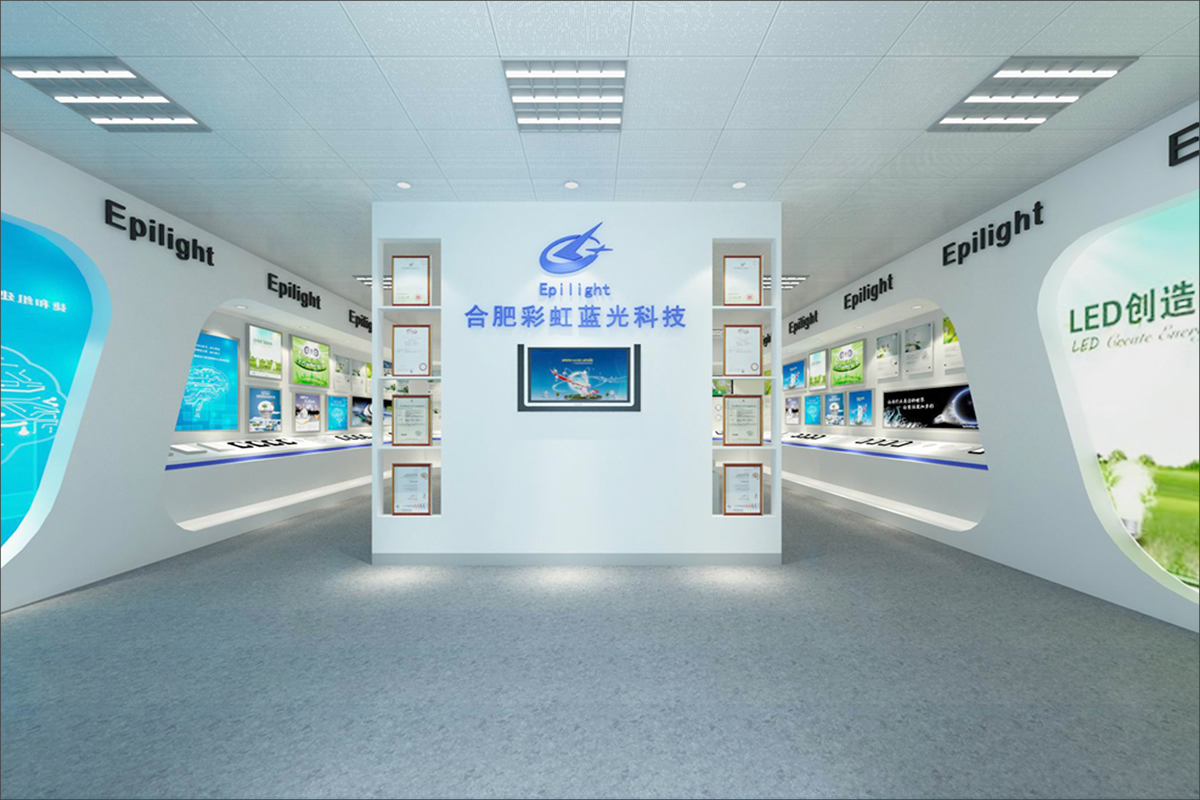 彩虹蓝光科技A展厅装修案例