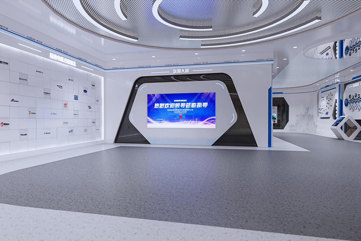 泾县皖南电机500平方展厅装修