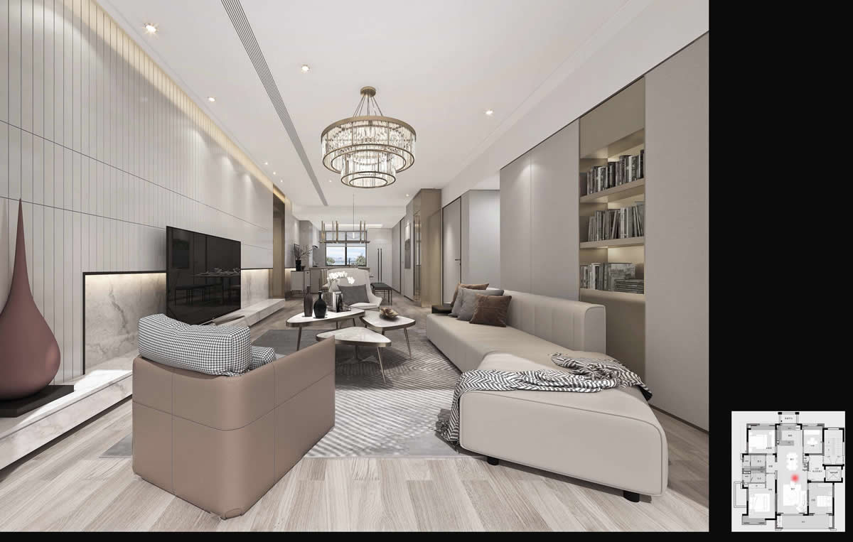 华松淮北蘭墅颐景南区样板间